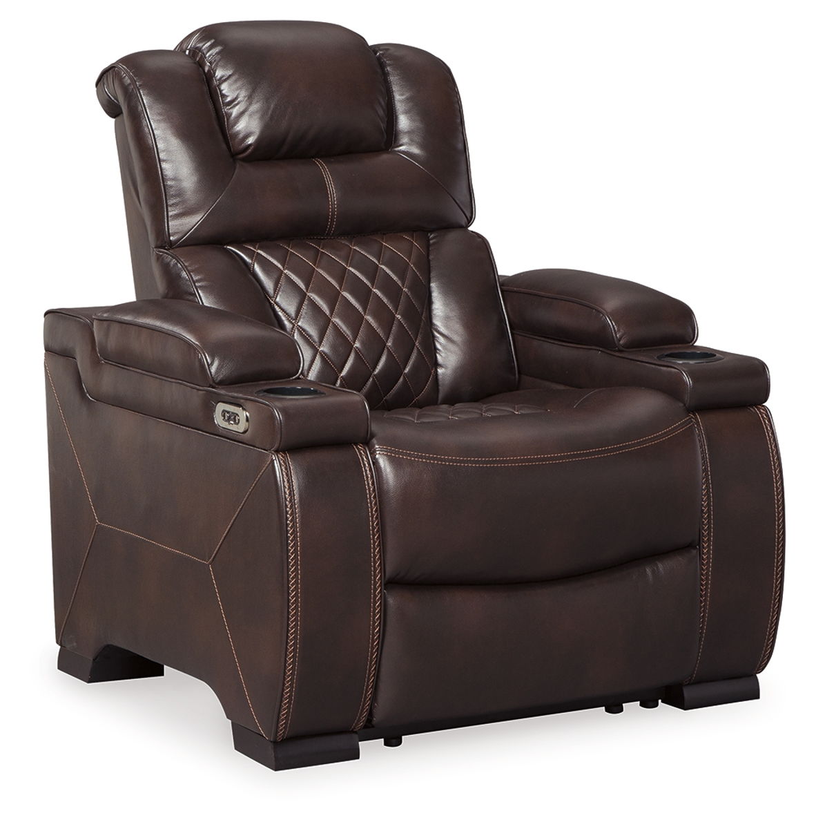 Warnerton – Brown Dark – PWR Recliner/Adj Headrest