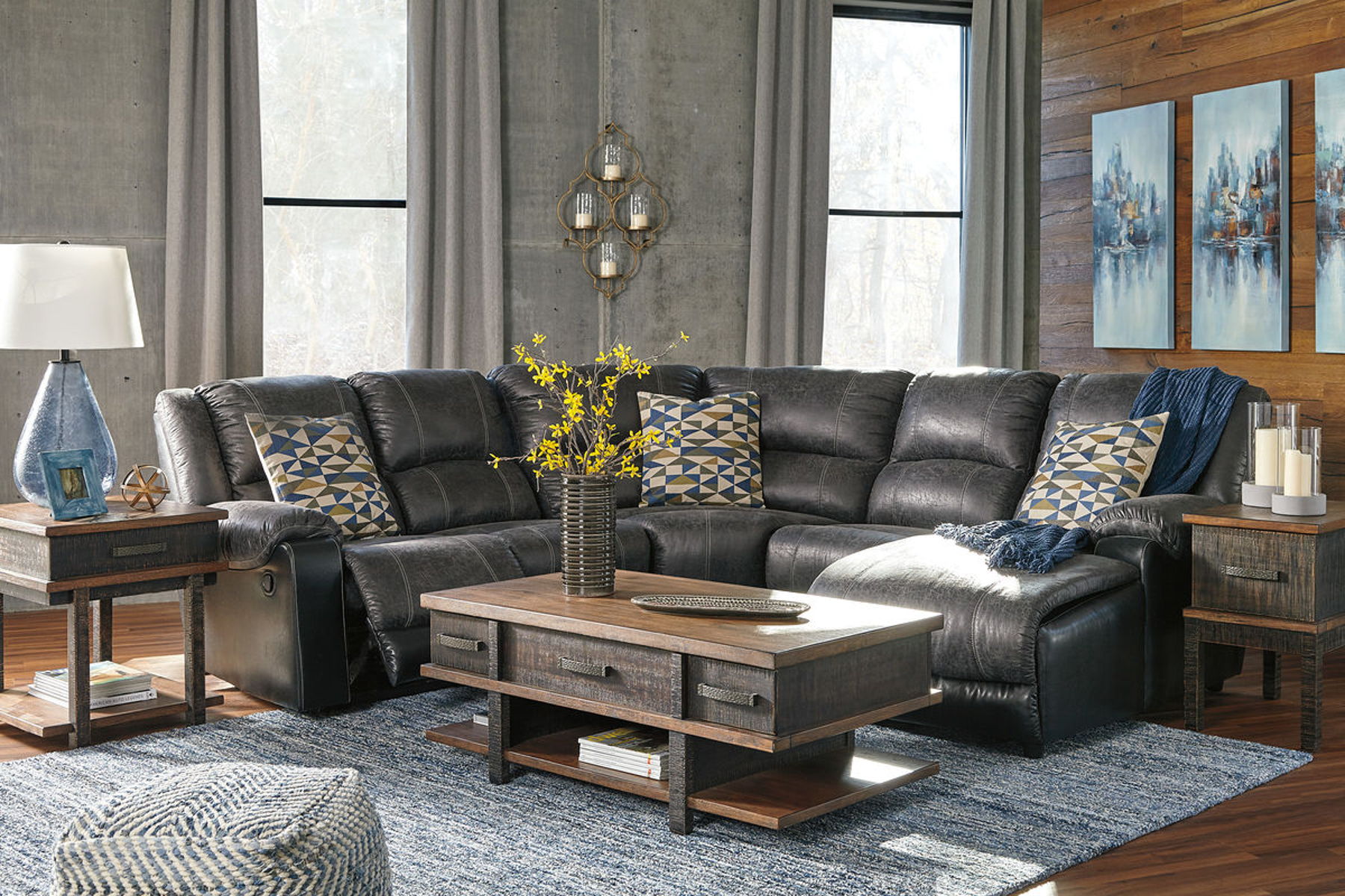 Nantahala – Reclining Sectional With Chaise