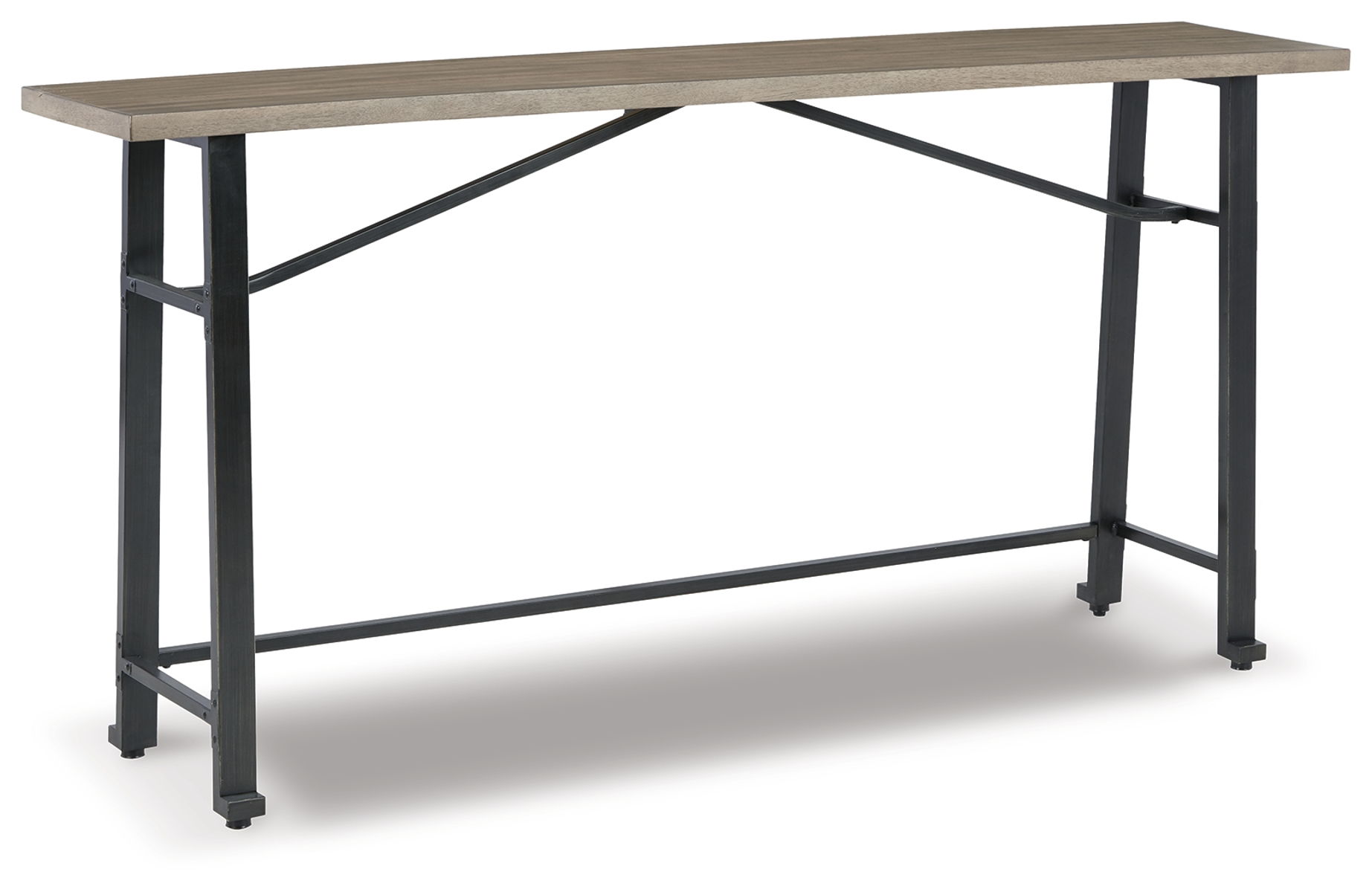 Lesterton – Light Brown / Black – Long Counter Table