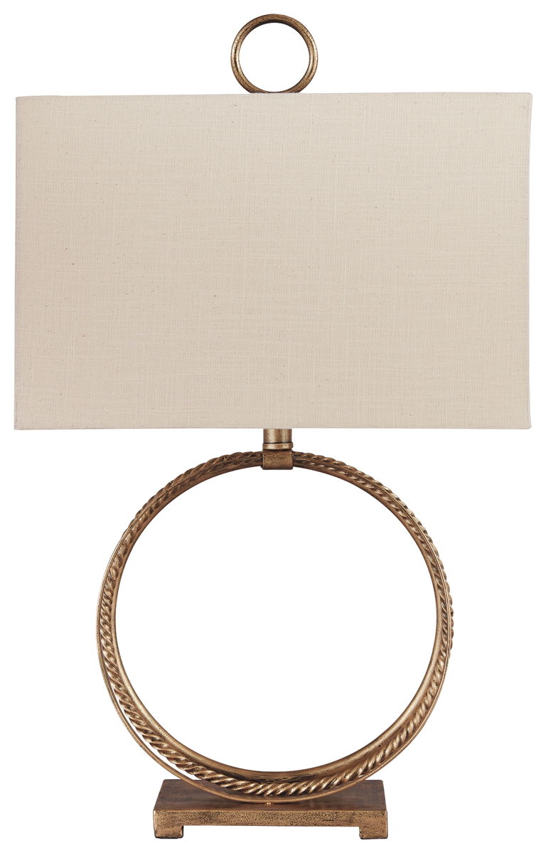 Mahala – Antique Gold Finish – Metal Table Lamp