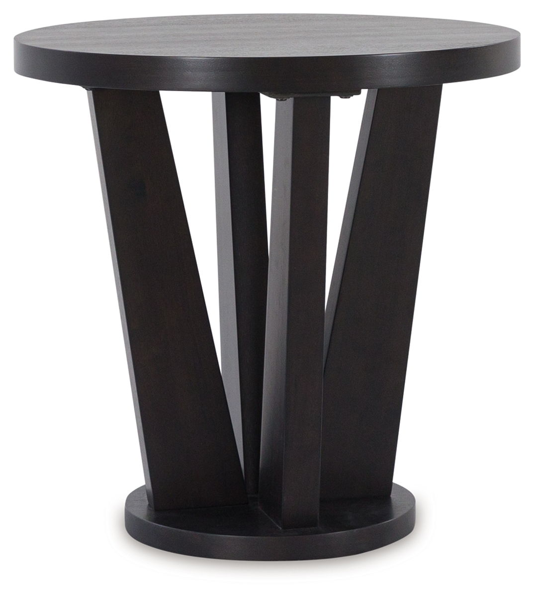 Chasinfield – Dark Brown – Round End Table