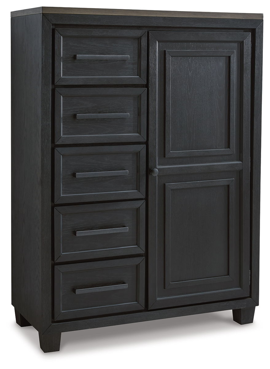 Foyland – Black / Brown – Door Chest