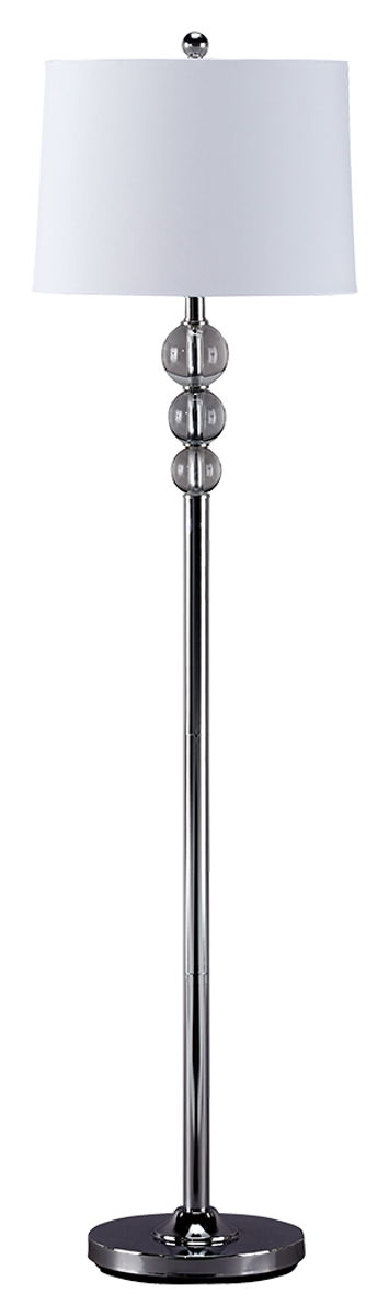 Joaquin – Clear / Chrome Finish – Crystal Floor Lamp