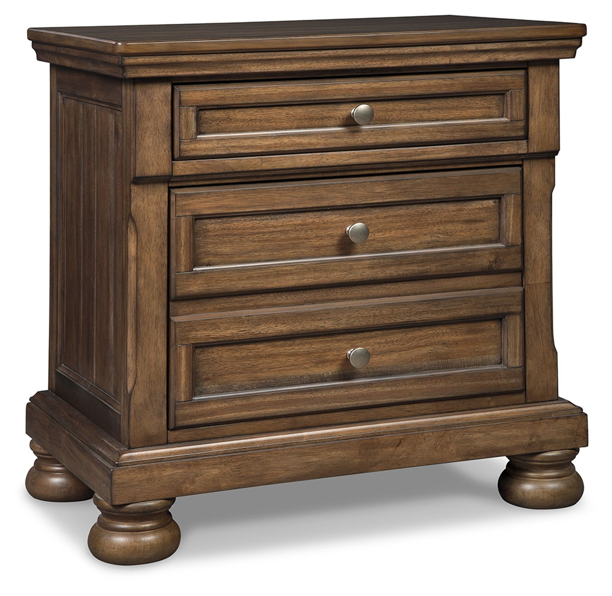 Flynnter – Medium Brown – Two Drawer Night Stand