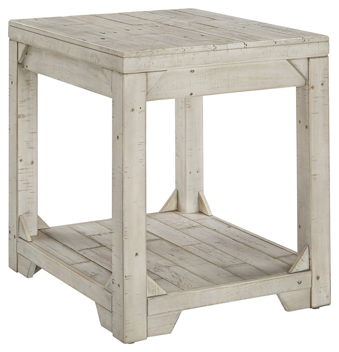 Fregine – Whitewash – Rectangular End Table
