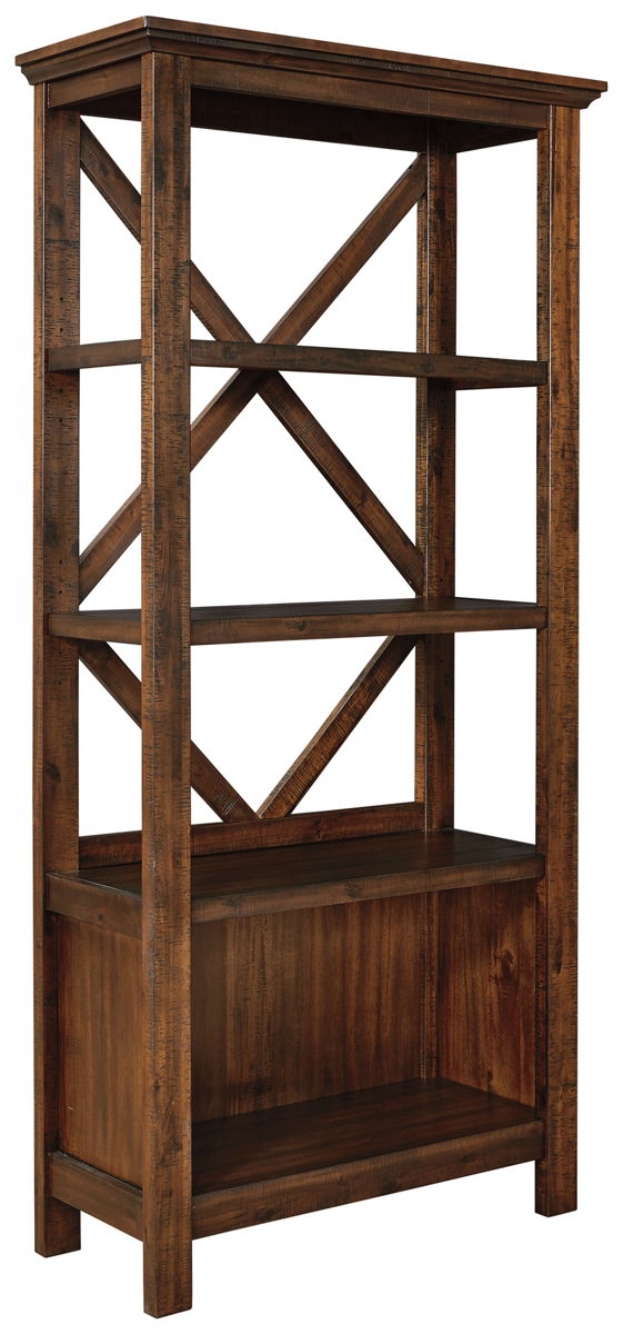 Baldridge – Rustic Brown – Large Bookcase