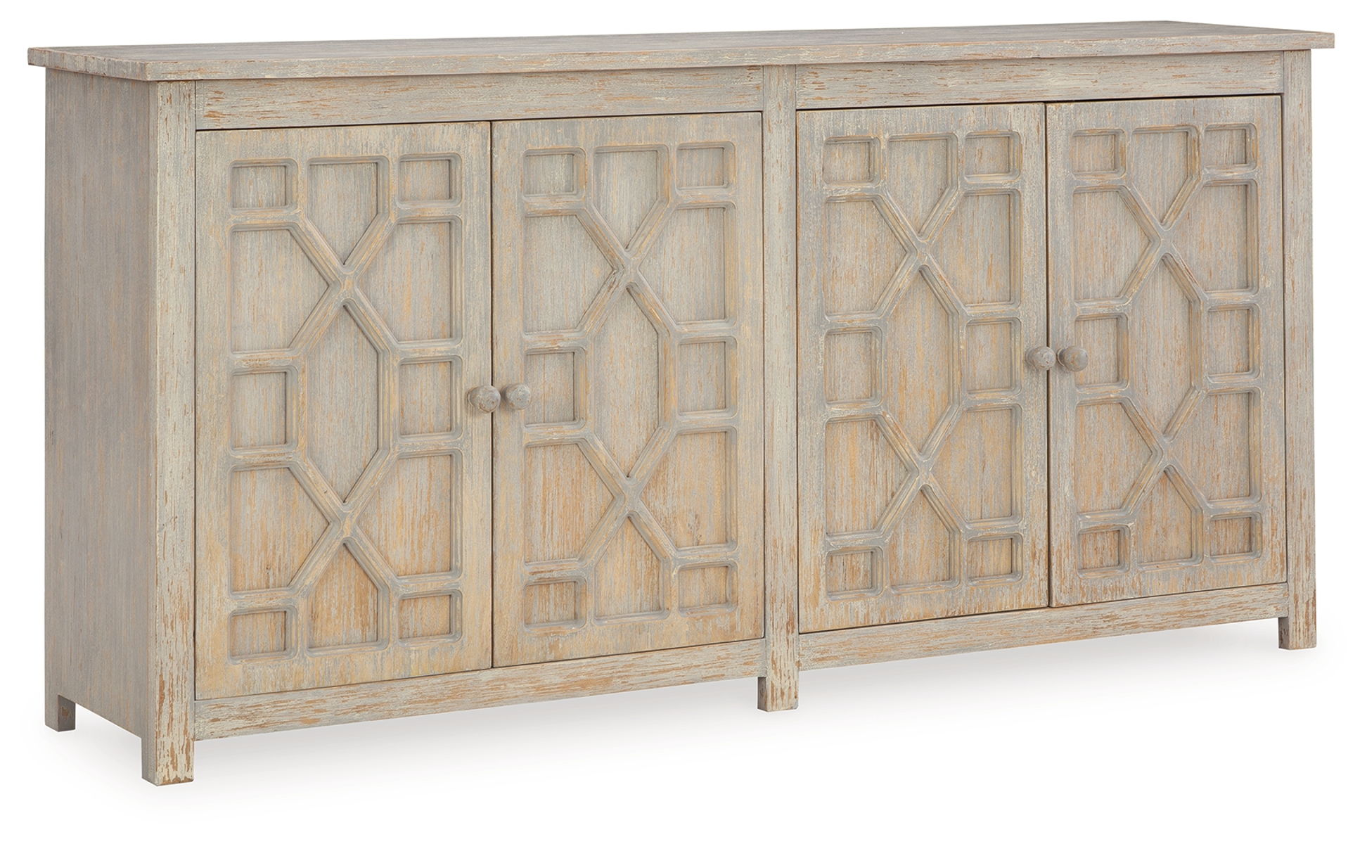 Caitrich – Distressed Blue – Accent Cabinet