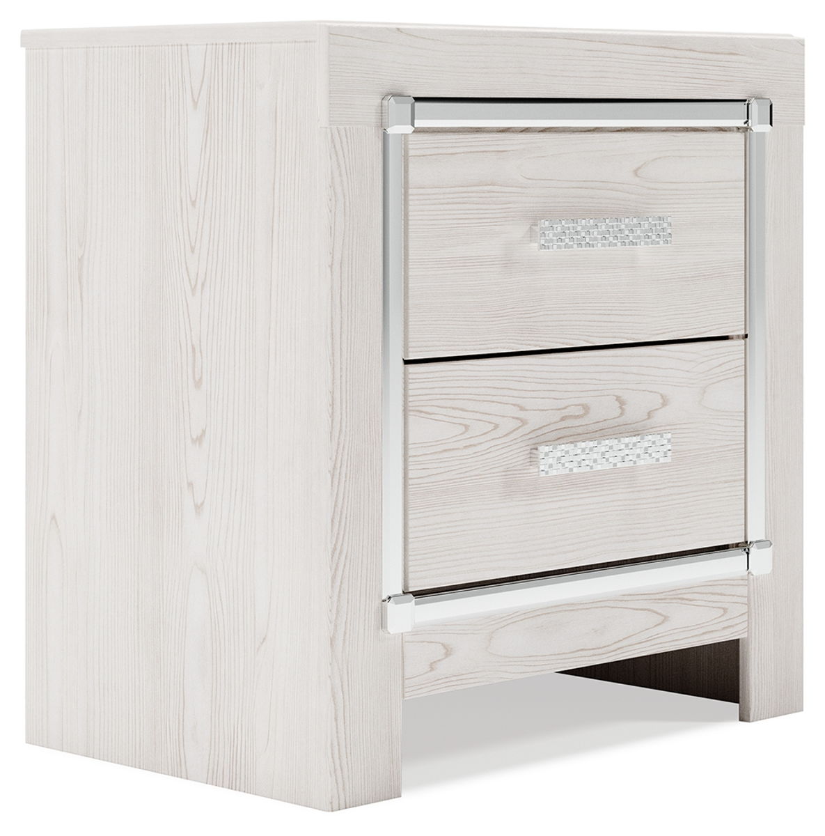 Altyra – White – Two Drawer Night Stand