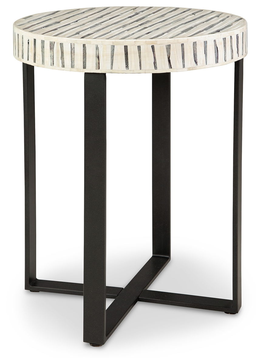 Crewridge – Black / Cream – Accent Table