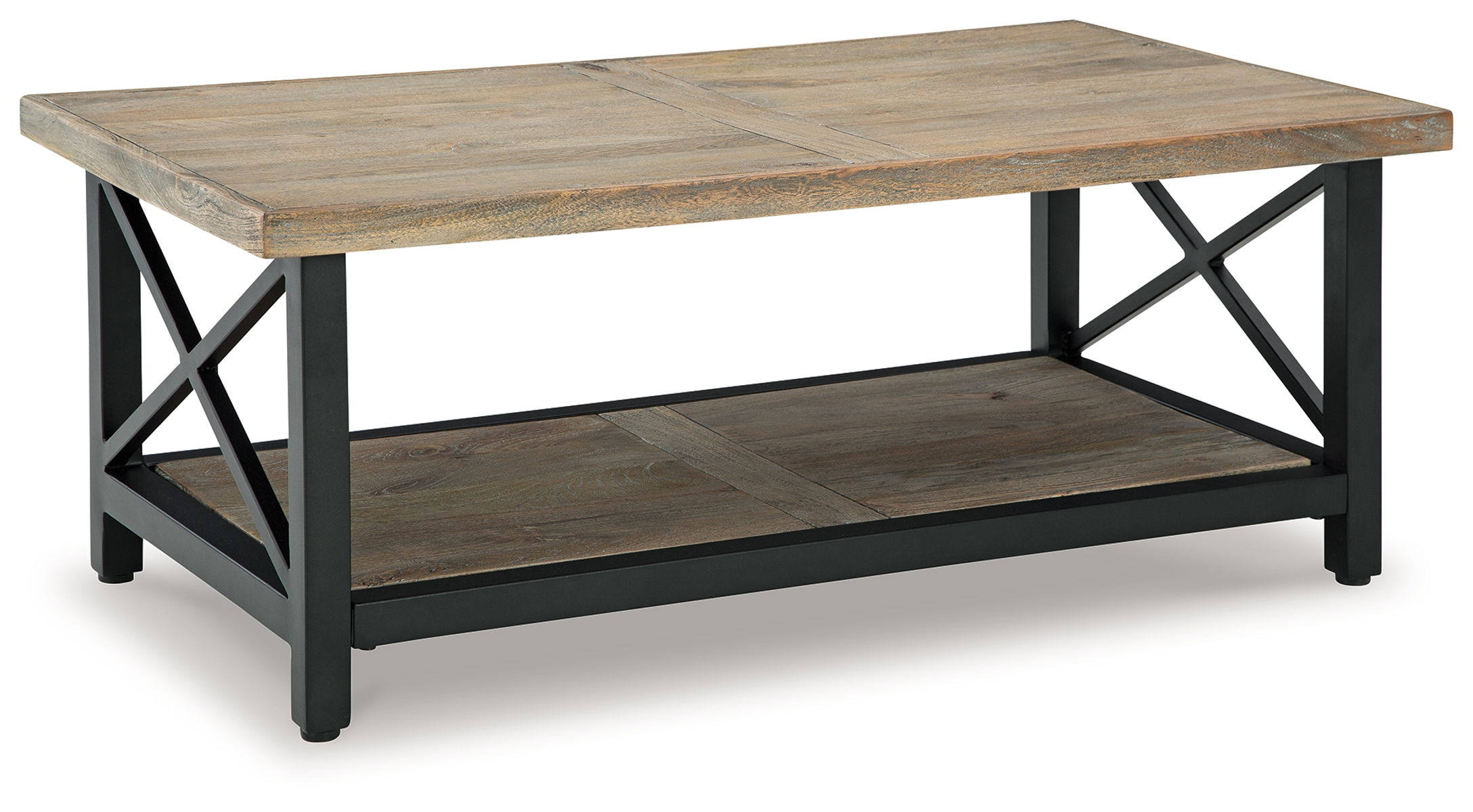 Bristenfort – Brown / Black – Rectangular Cocktail Table