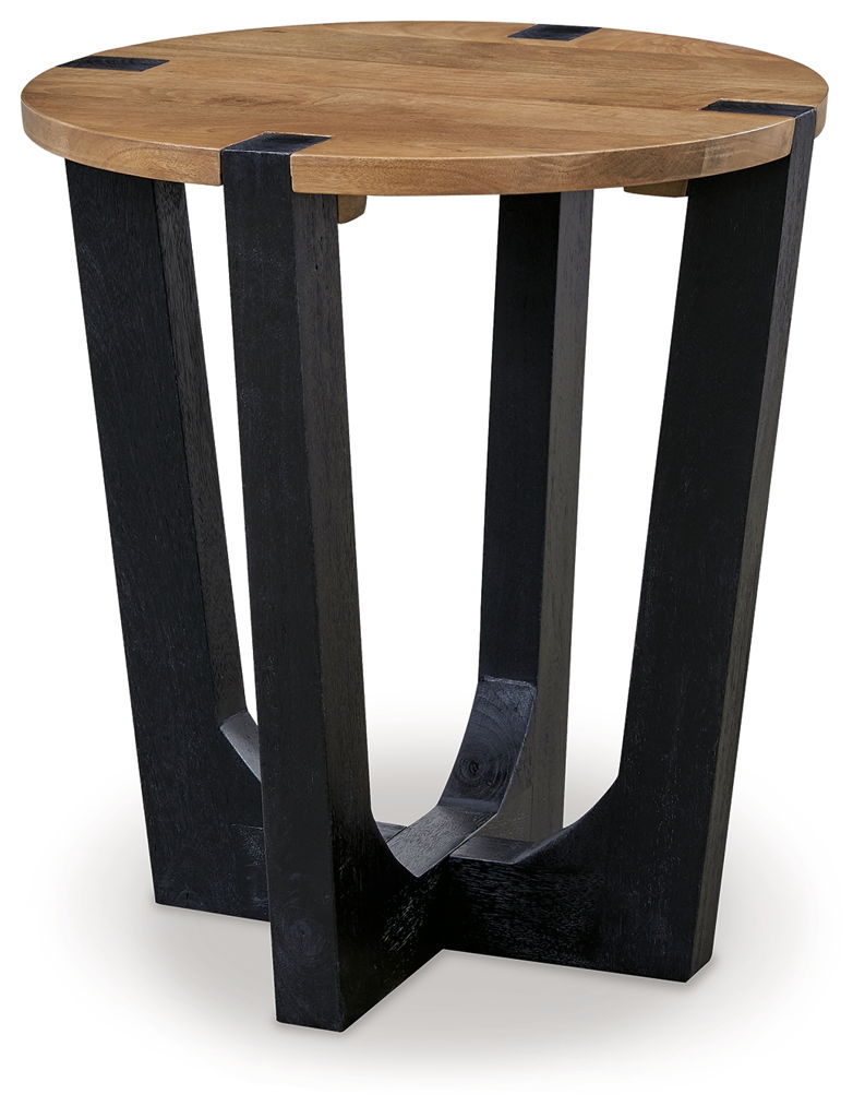 Hanneforth – Brown – Round End Table