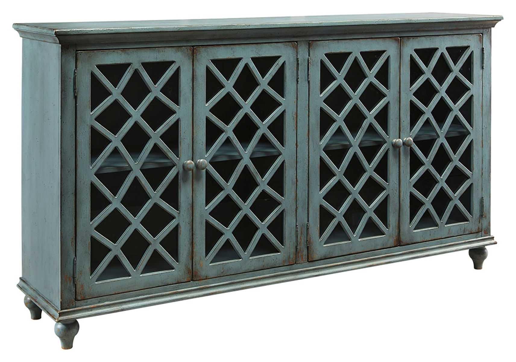 Mirimyn – Antique Teal – Accent Cabinet – Vintage Finish