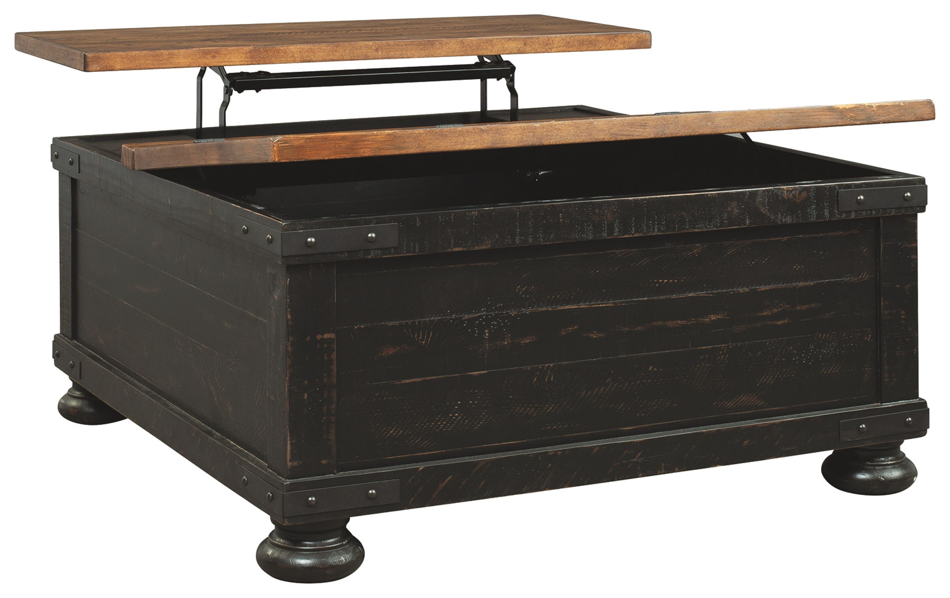 Valebeck – Black / Brown – Lift Top Cocktail Table