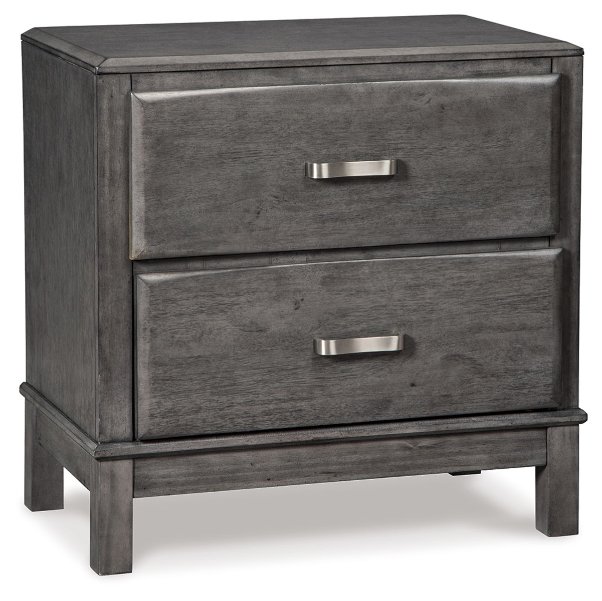 Caitbrook – Gray – Two Drawer Night Stand