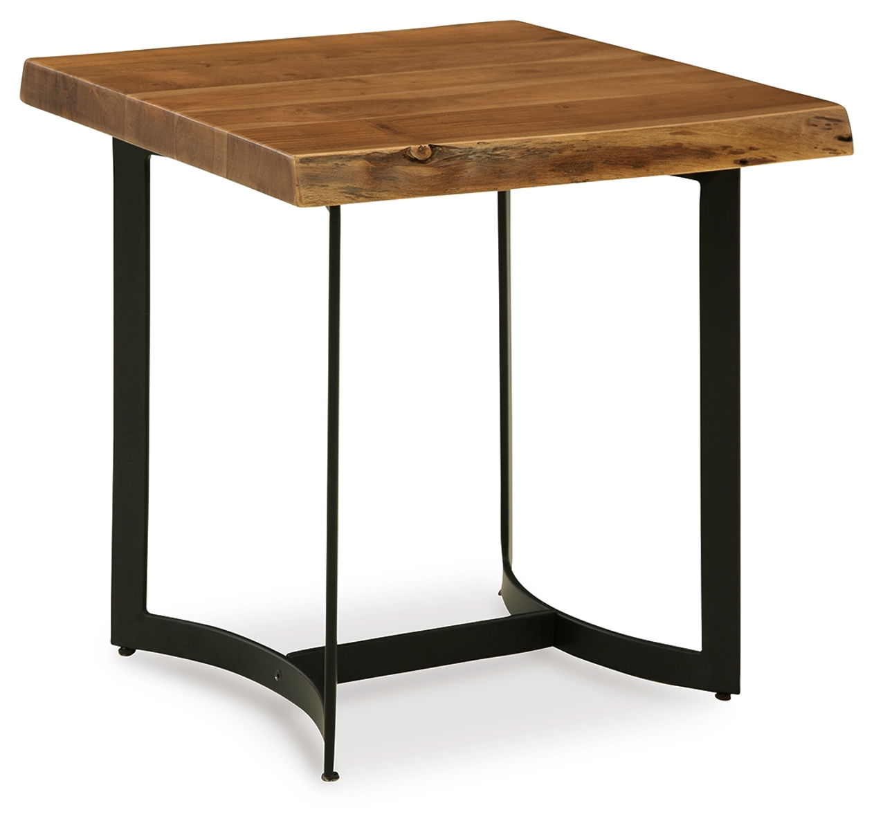 Fortmaine – Brown / Black – Rectangular End Table