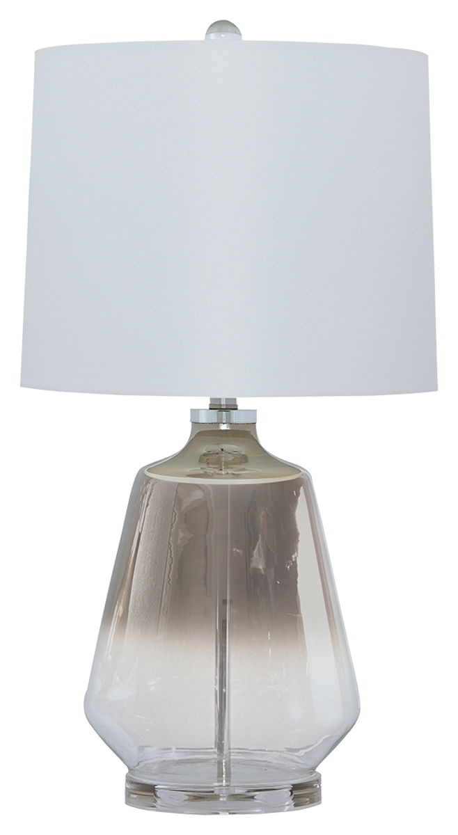 Jaslyn – Pearl Silver Finish – Glass Table Lamp