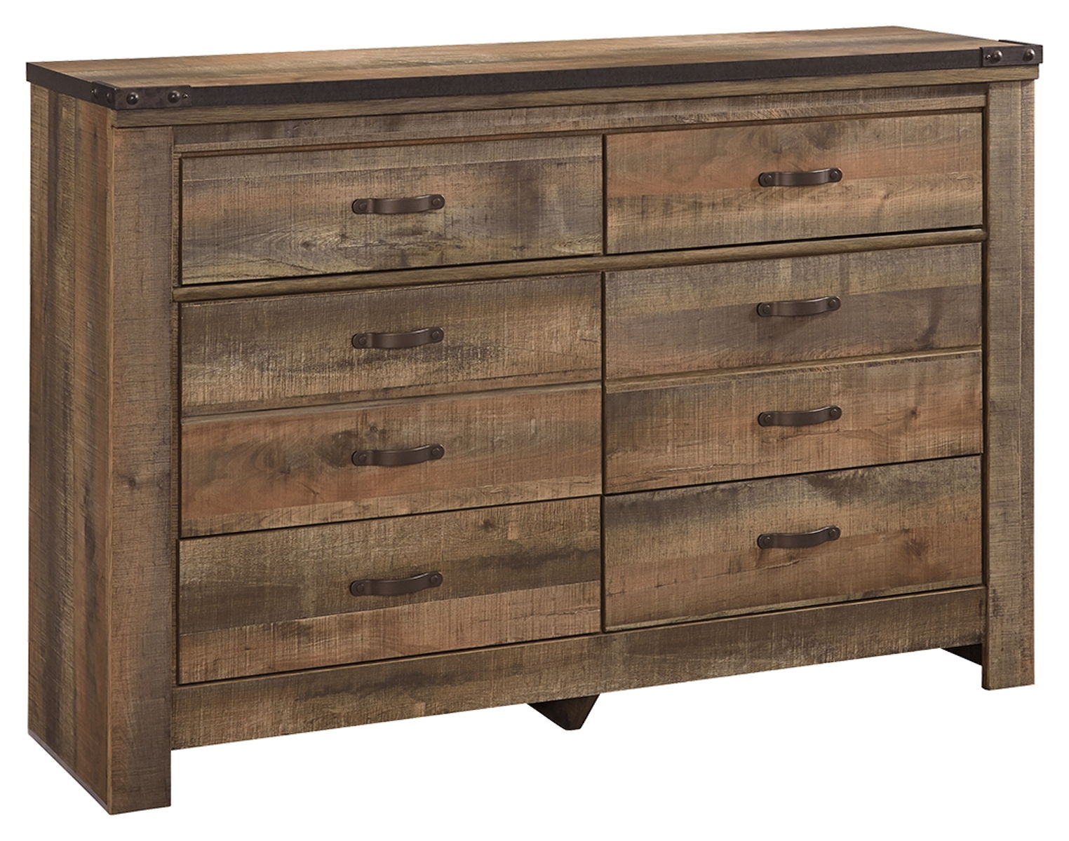 Trinell – Brown Dark – Six Drawer Dresser – 61.34″ x 15.98″ x 42.99″