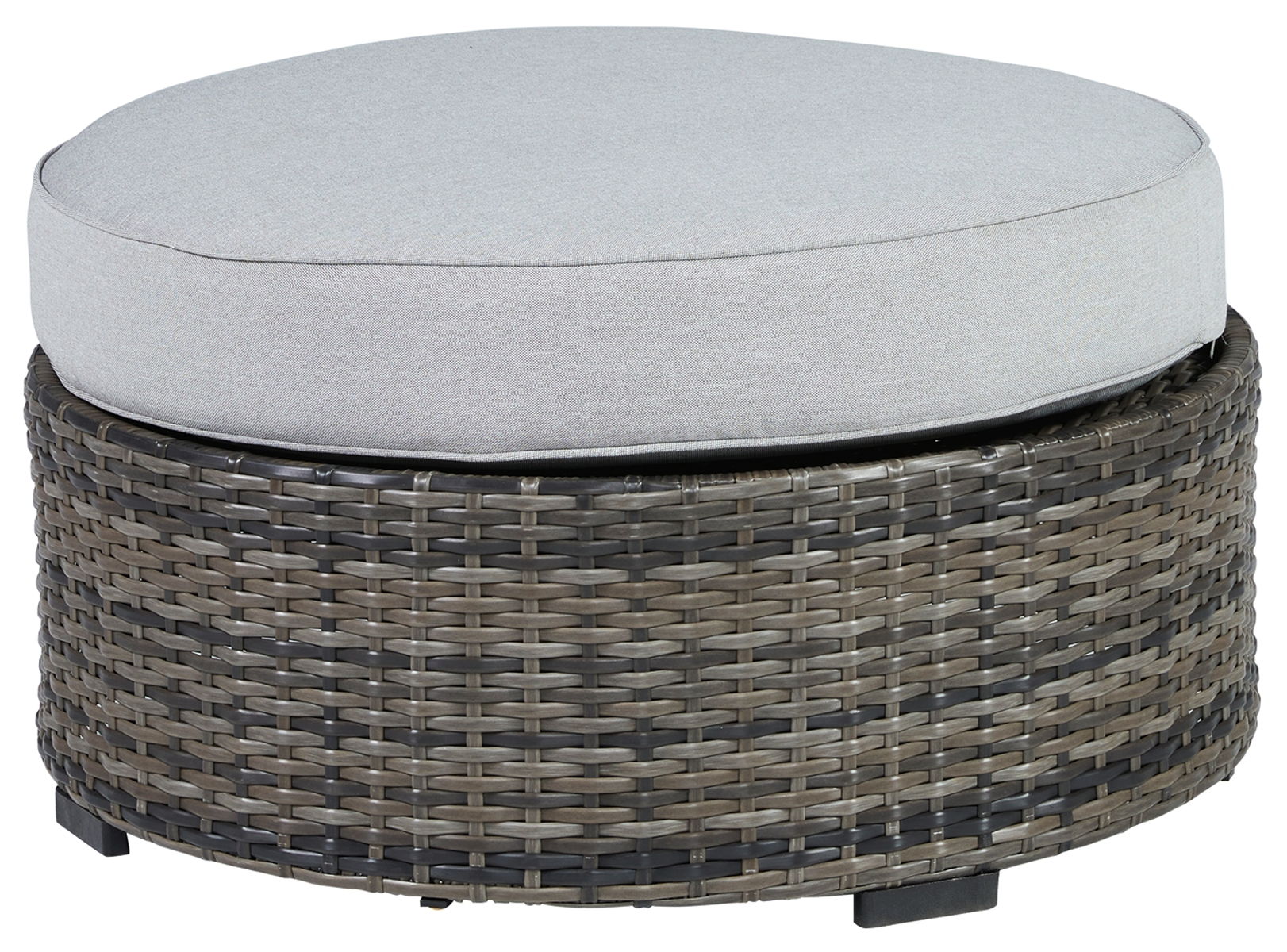 Harbor Court – Gray – Ottoman with Cushion