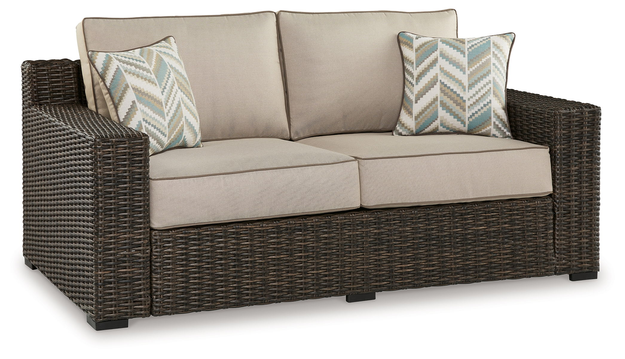 Coastline Bay – Brown – Loveseat W/Cushion