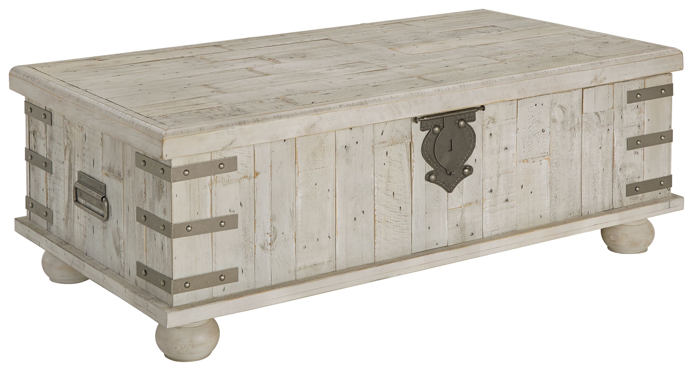 Carynhurst – White Wash Gray – Lift Top Cocktail Table