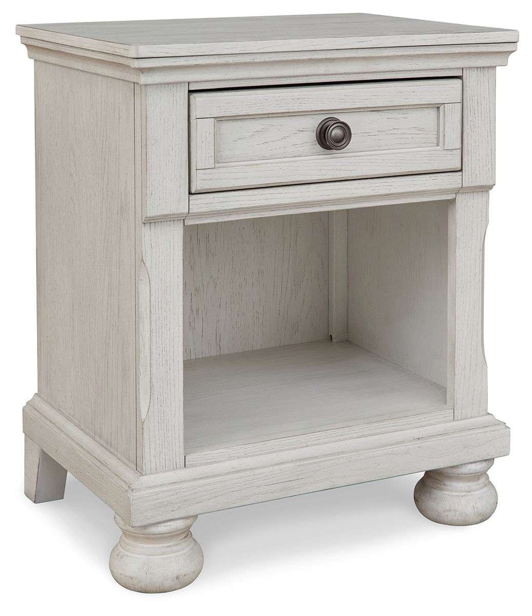 Robbinsdale – Antique White – One Drawer Night Stand