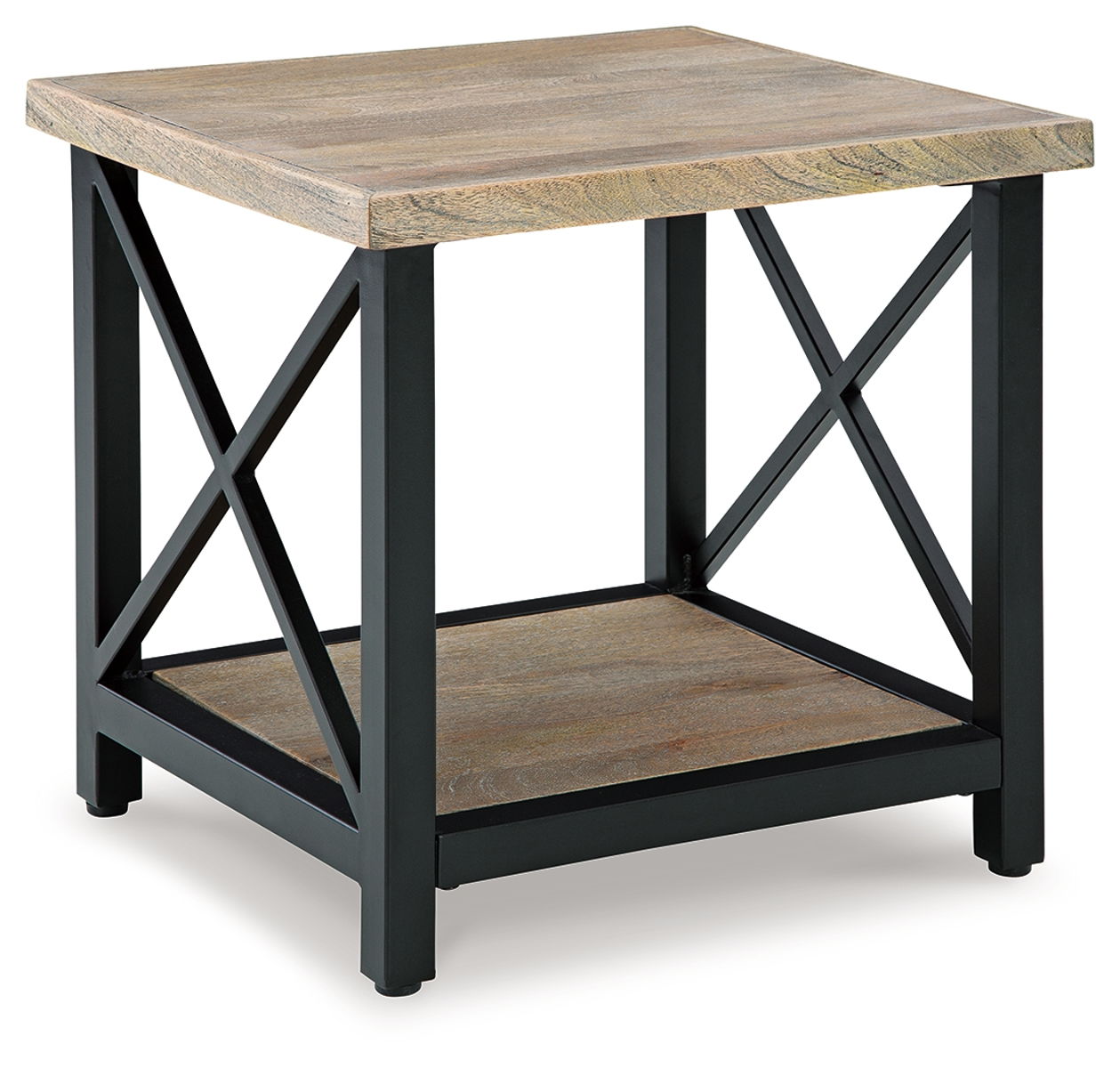 Bristenfort – Brown / Black – Rectangular End Table