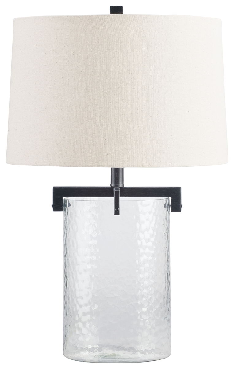 Fentonley – Clear / Antique Black – Glass Table Lamp