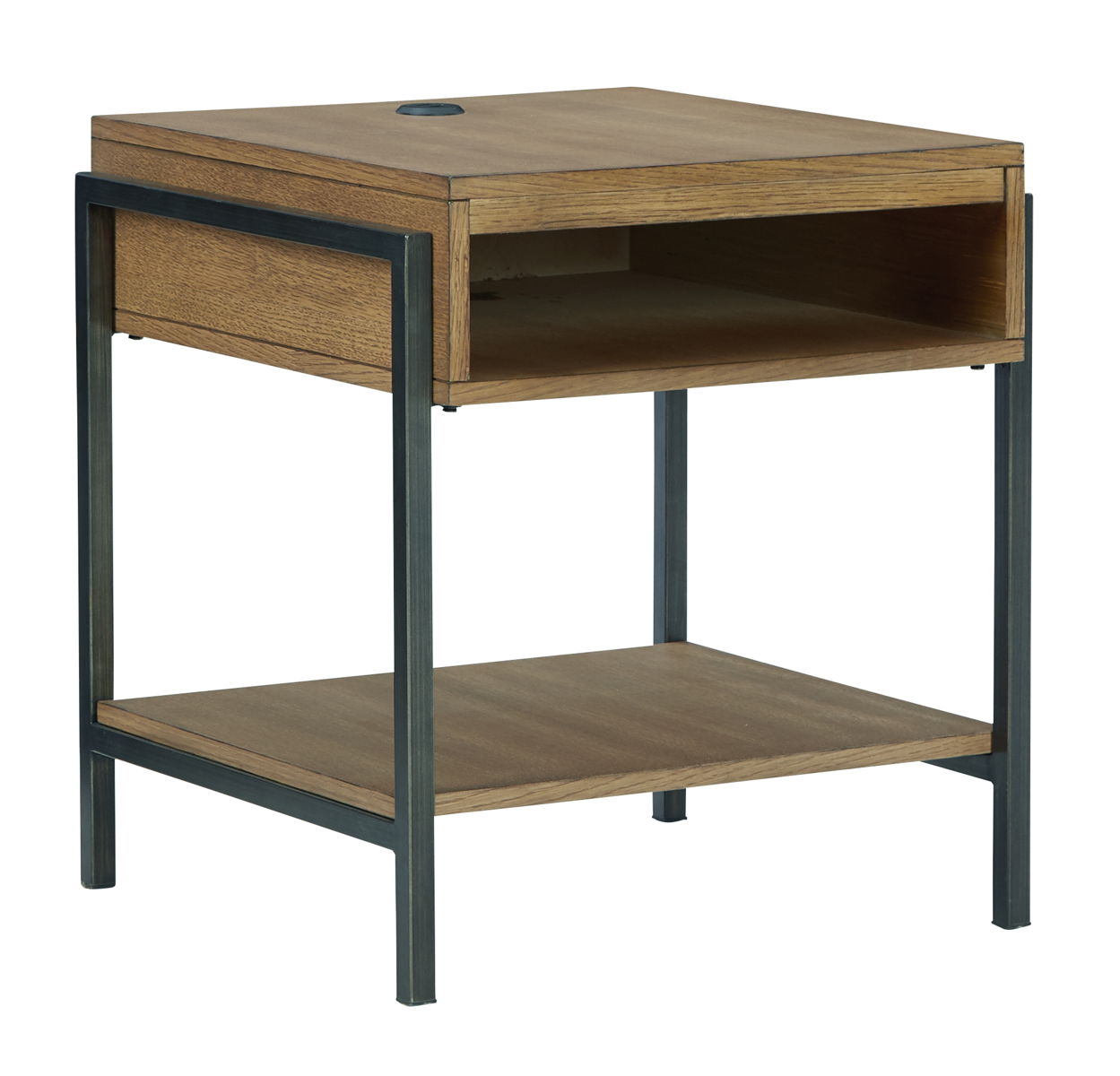 Fridley – Brown / Black – Rectangular End Table