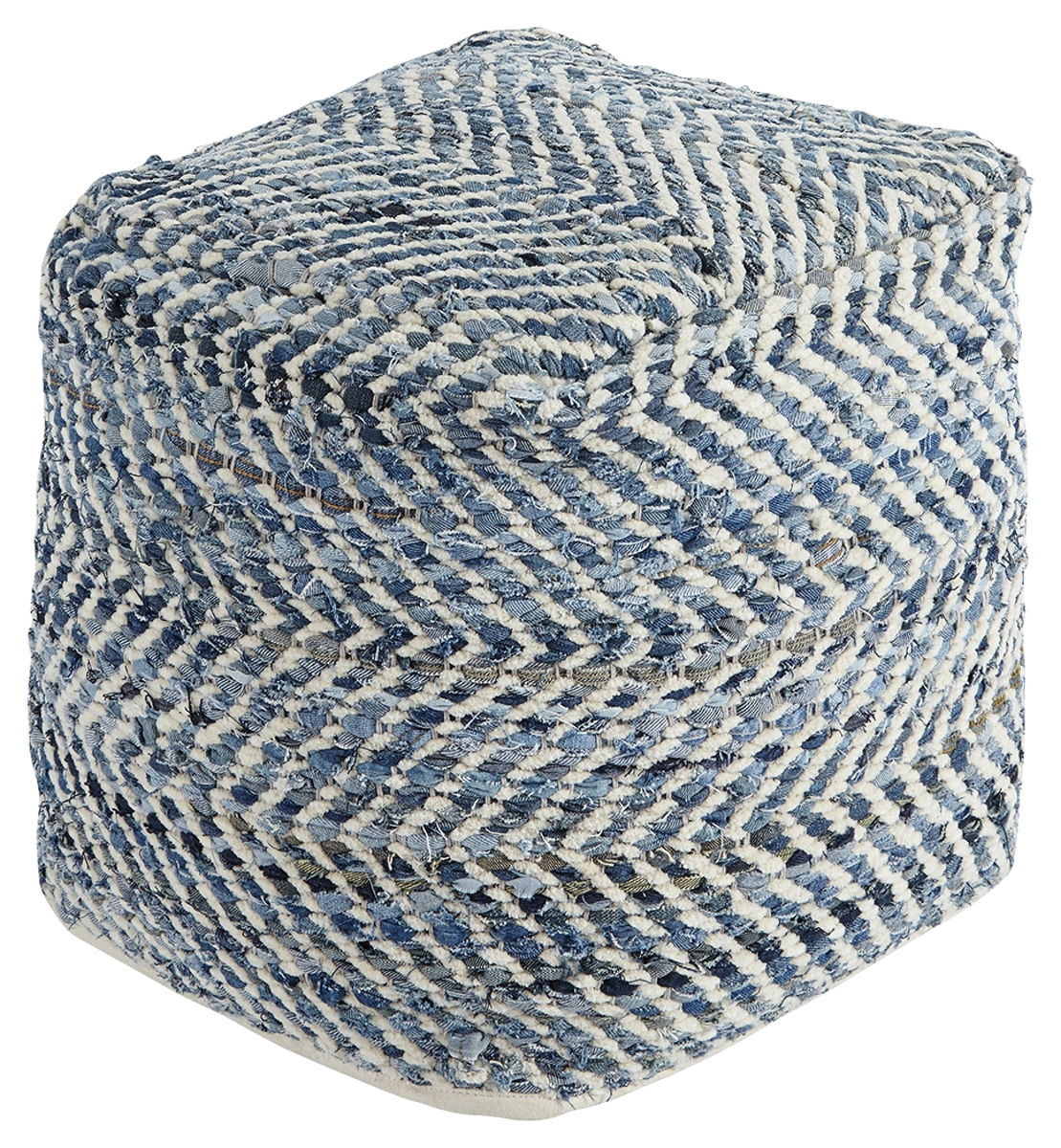Chevron – Blue – Pouf