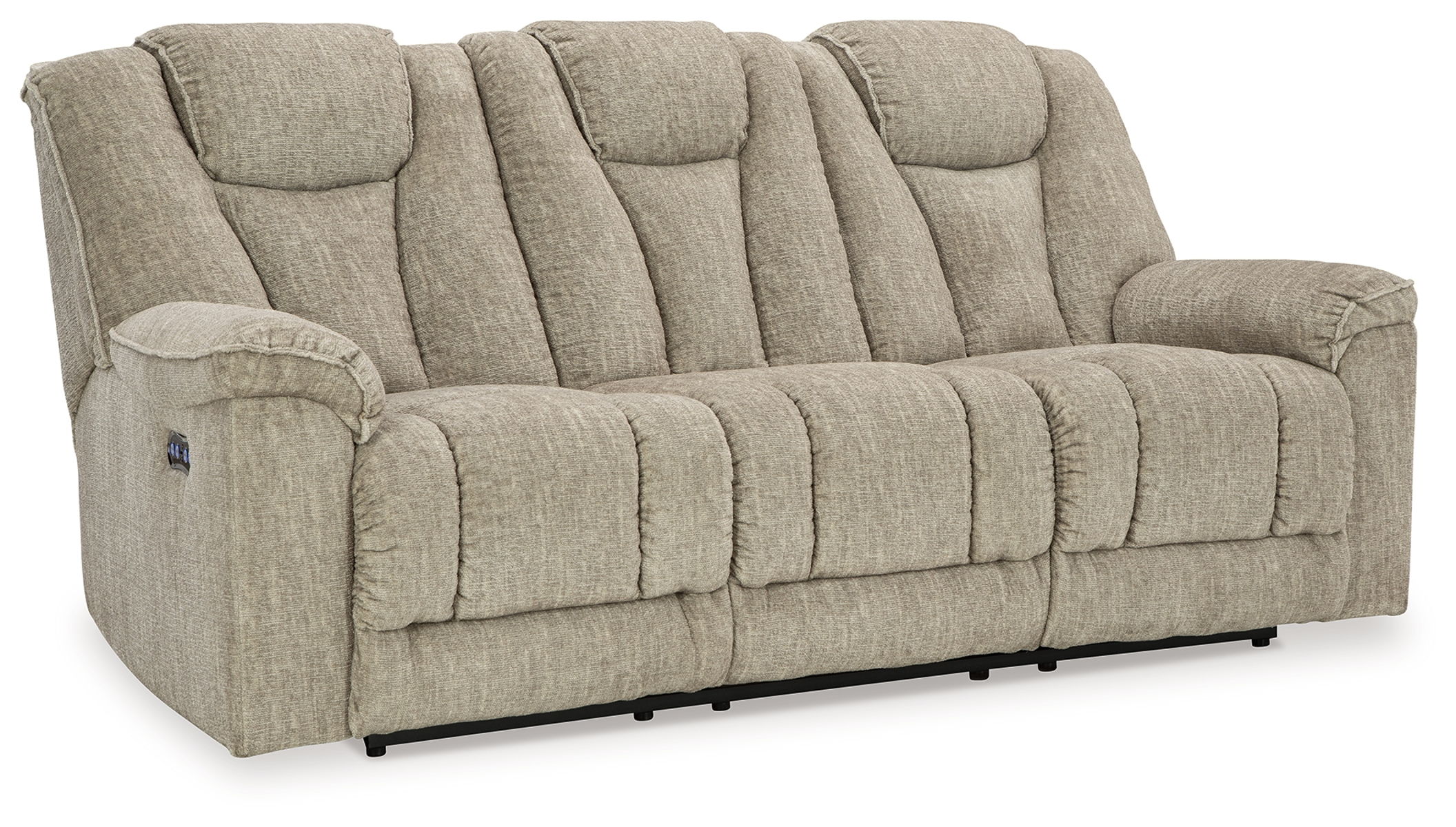 Hindmarsh – Stone – Power Reclining Sofa With Adj Headrest