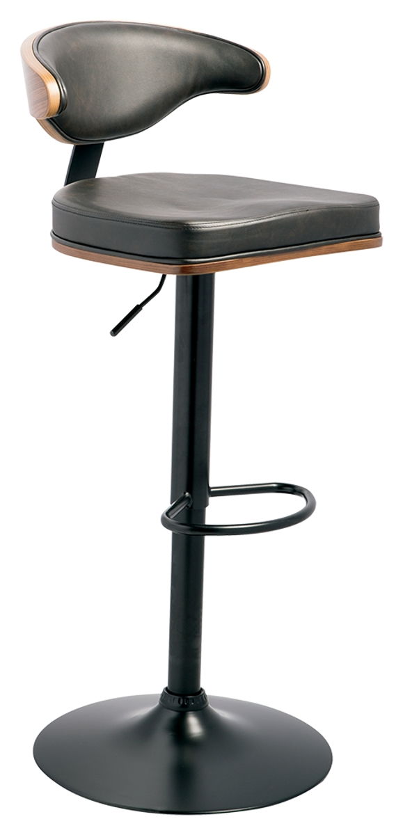 Bellatier – Brown / Black – Tall UPH Swivel Barstool