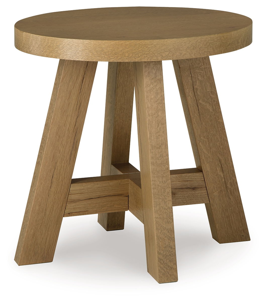 Brinstead – Light Brown – Oval End Table