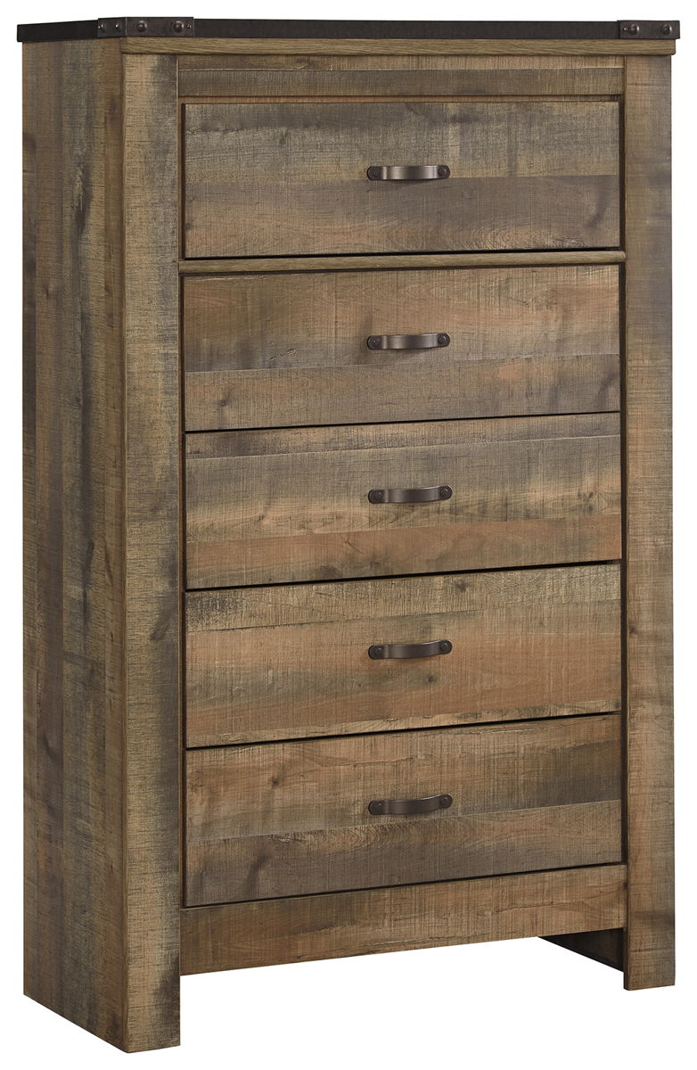 Trinell – Brown – Five Drawer Chest