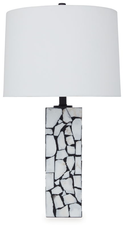 Macaria – White / Black – Marble Table Lamp