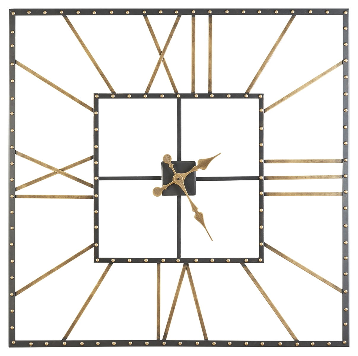 Thames – Black / Gold Finish – Wall Clock