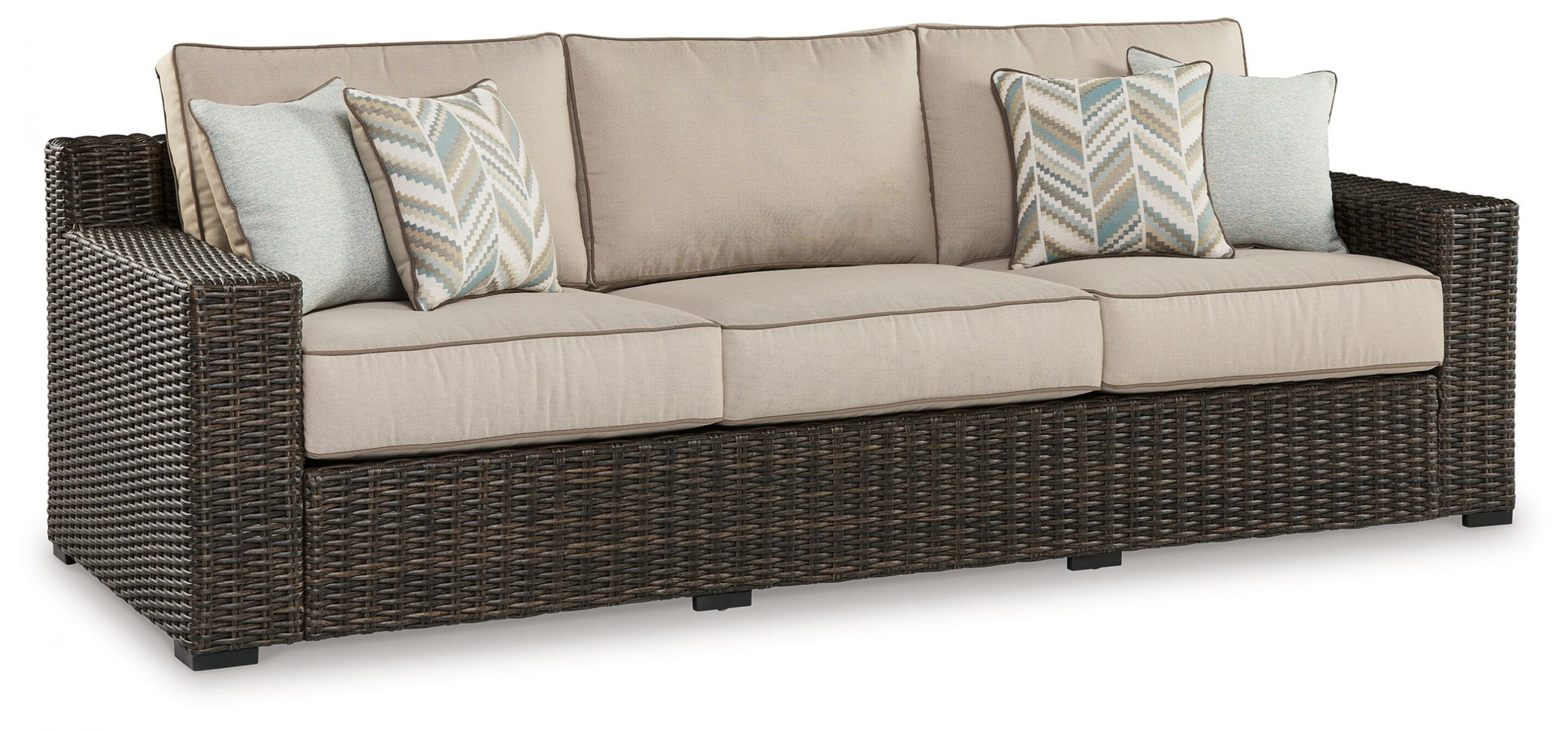 Coastline Bay – Brown – Sofa With Cushion