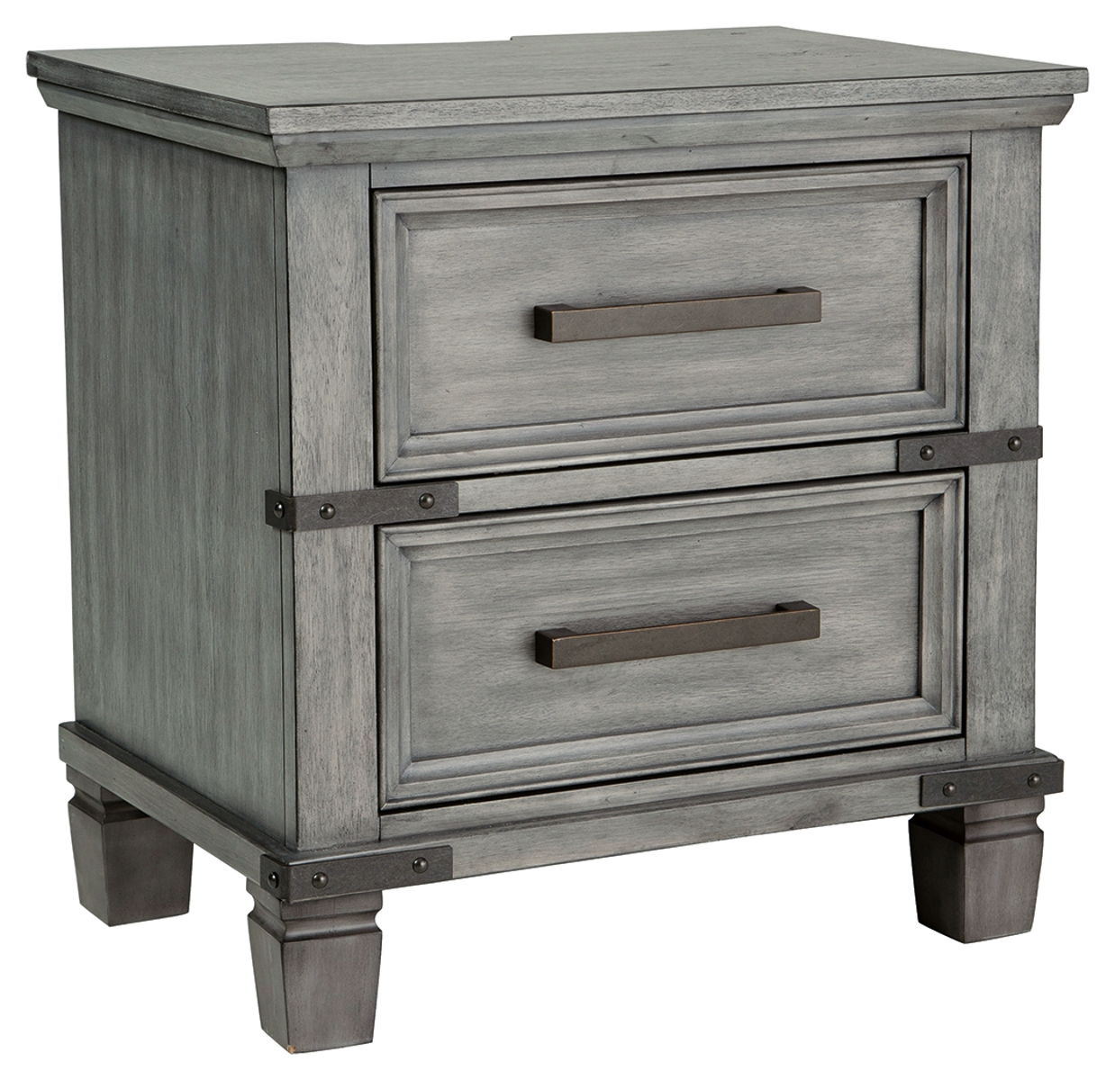 Russelyn – Gray – Two Drawer Night Stand