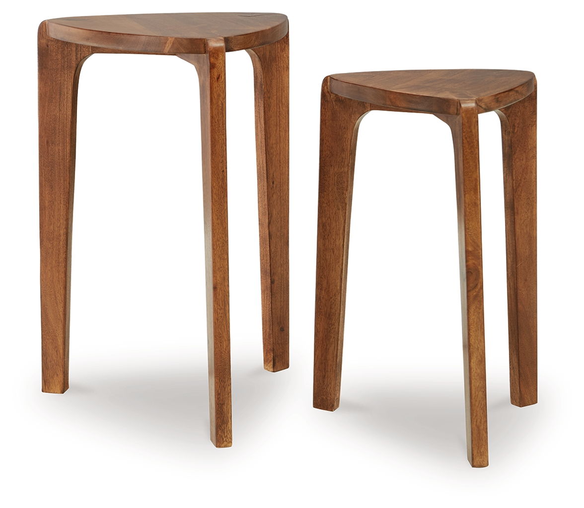 Brynnleigh – Medium Brown – Accent Table Set (Set of 2)