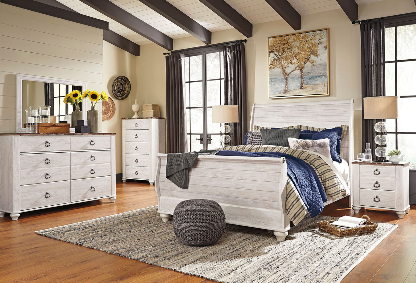 Willowton – Sleigh Bedroom Set