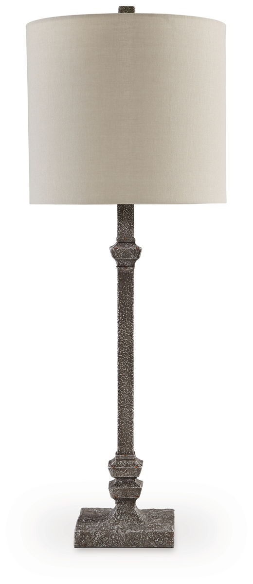 Oralieville – Distressed Gray – Poly Accent Lamp