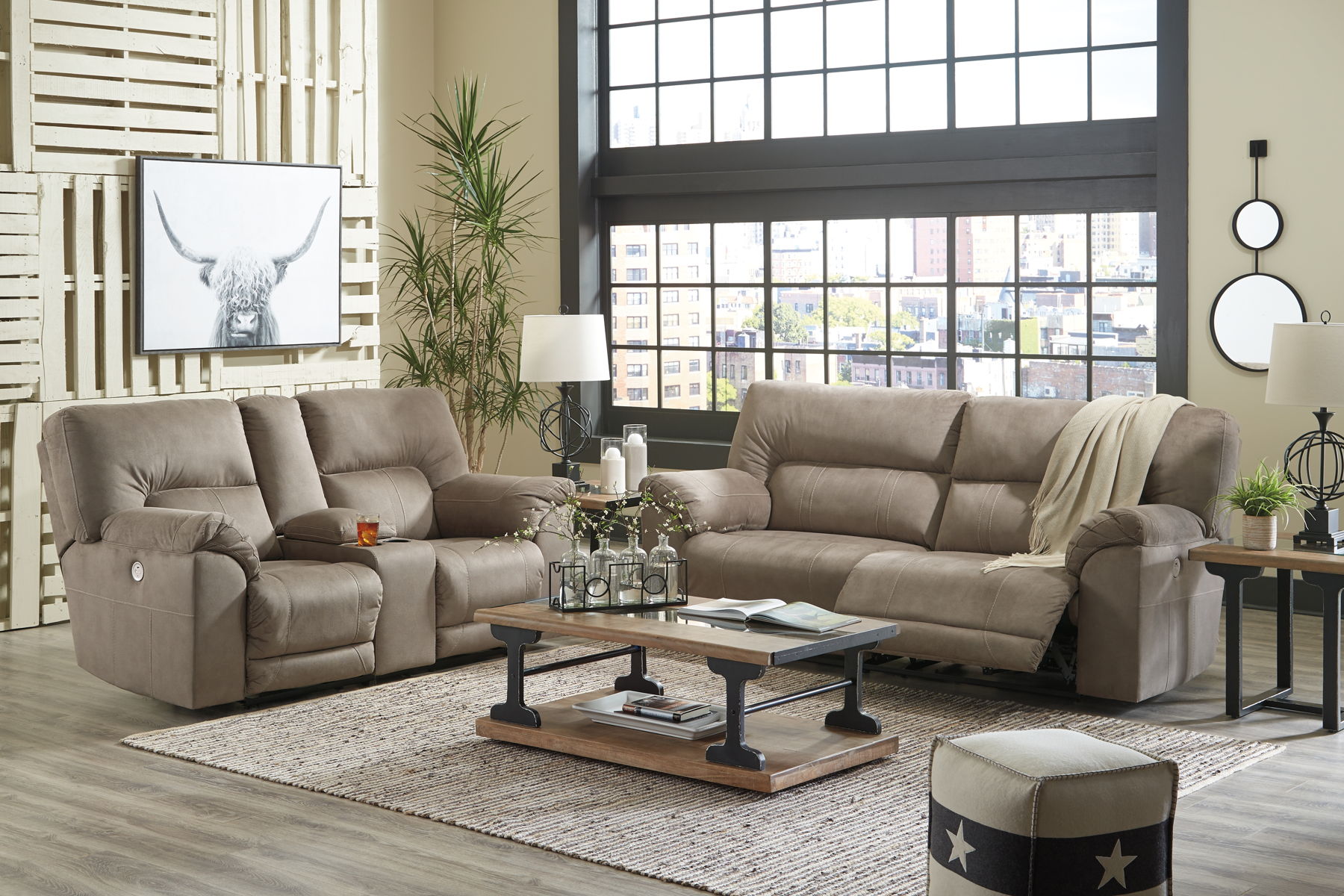 Cavalcade – Reclining Power Sofa, Loveseat Set