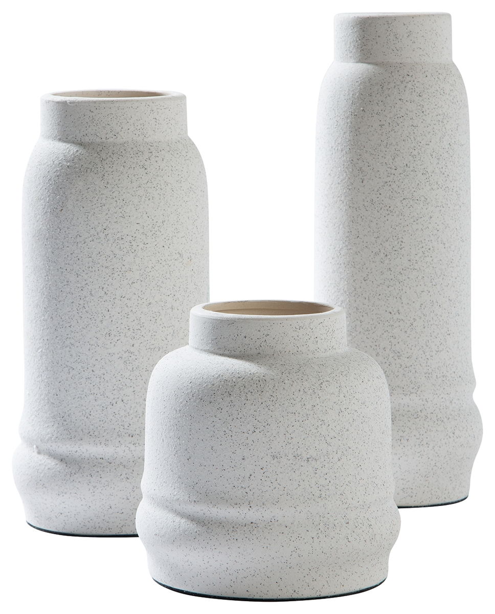 Jayden – White – Vase Set (Set of 3)