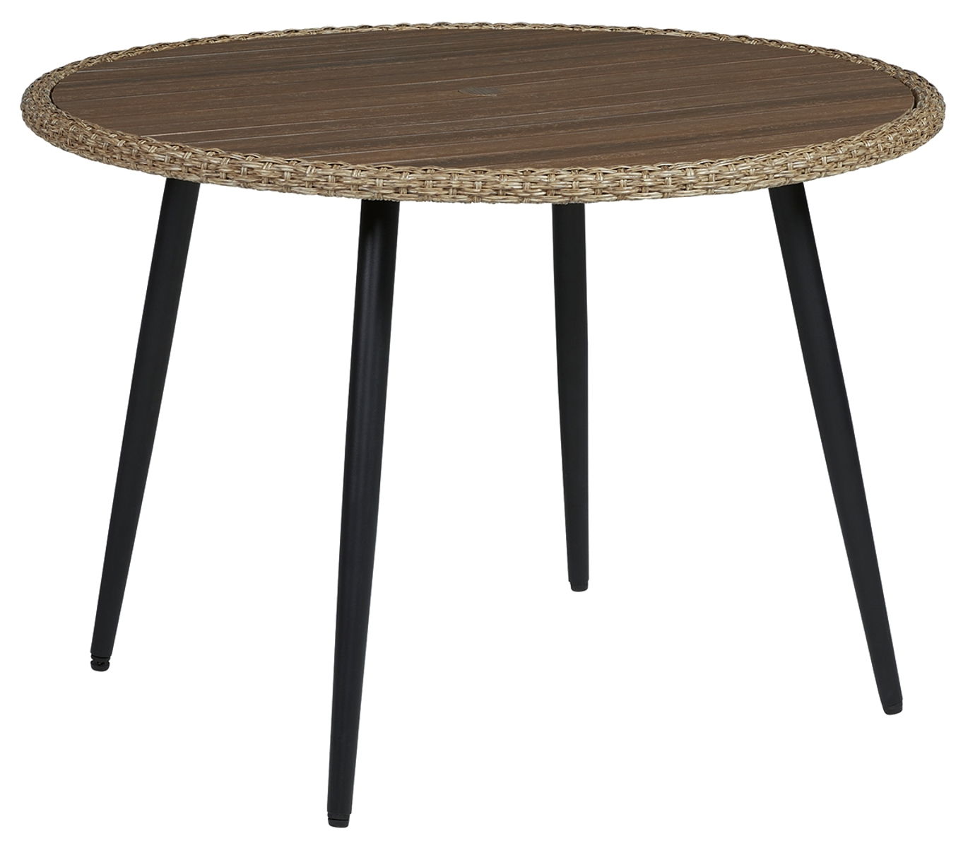 Amaris – Brown / Black – Round Dining Table