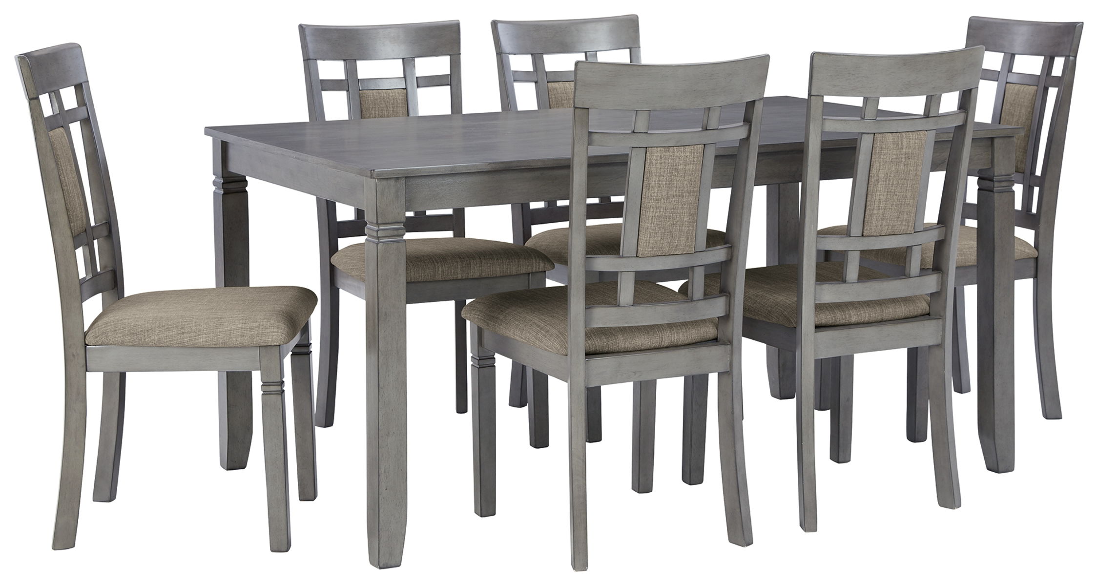Jayemyer – Charcoal Gray – RECT DRM Table Set (Set of 7)