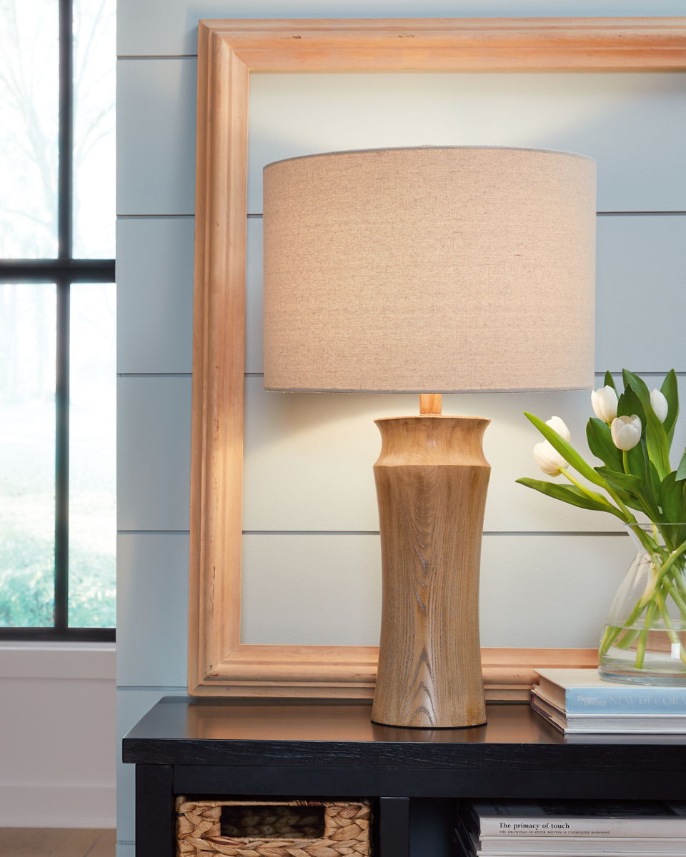 Orensboro – Brown – Poly Table Lamp (Set of 2)