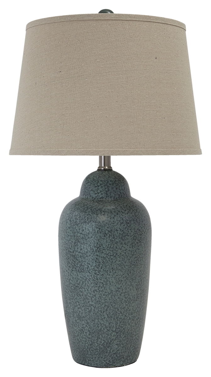 Saher – Green – Ceramic Table Lamp – Earthy Ceramic