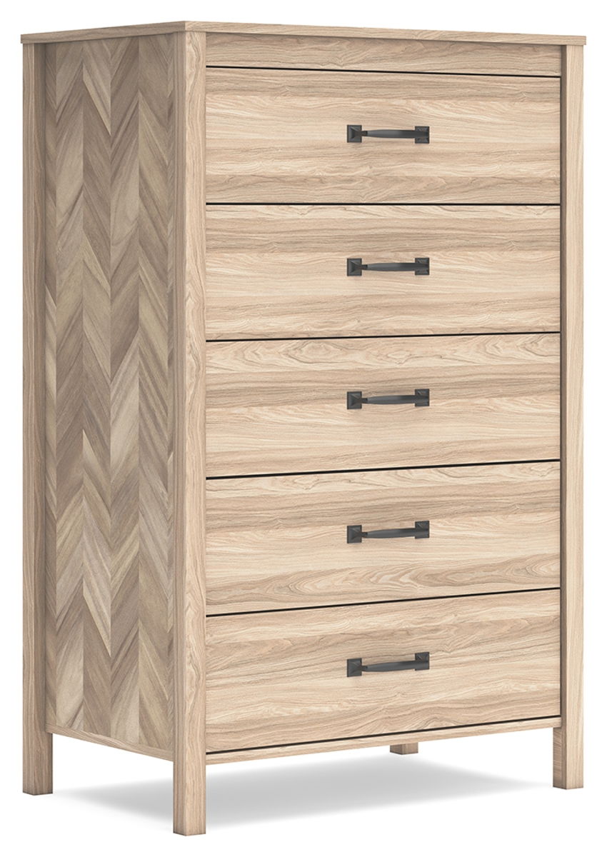 Battelle – Tan – Five Drawer Chest