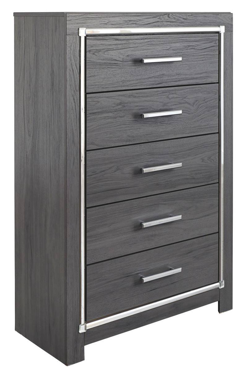 Lodanna – Gray – Five Drawer Chest