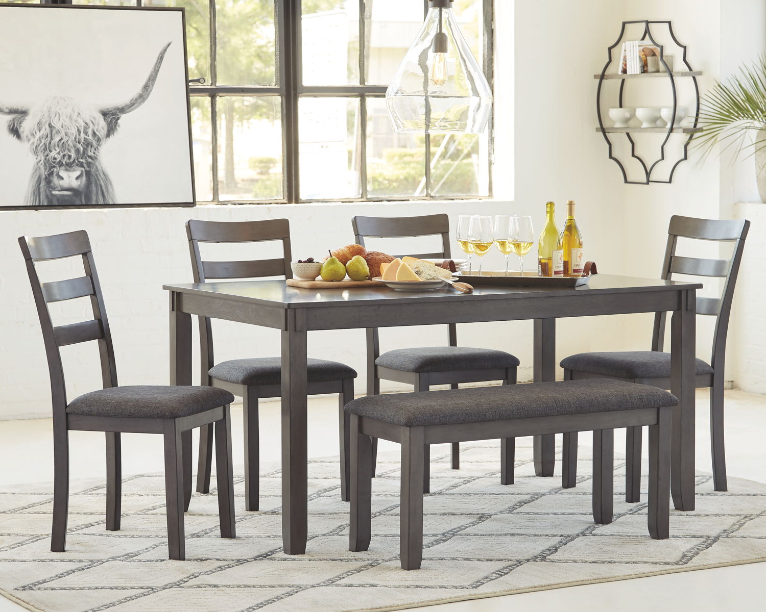 Bridson – Gray – RECT DRM Table Set (Set of 6)