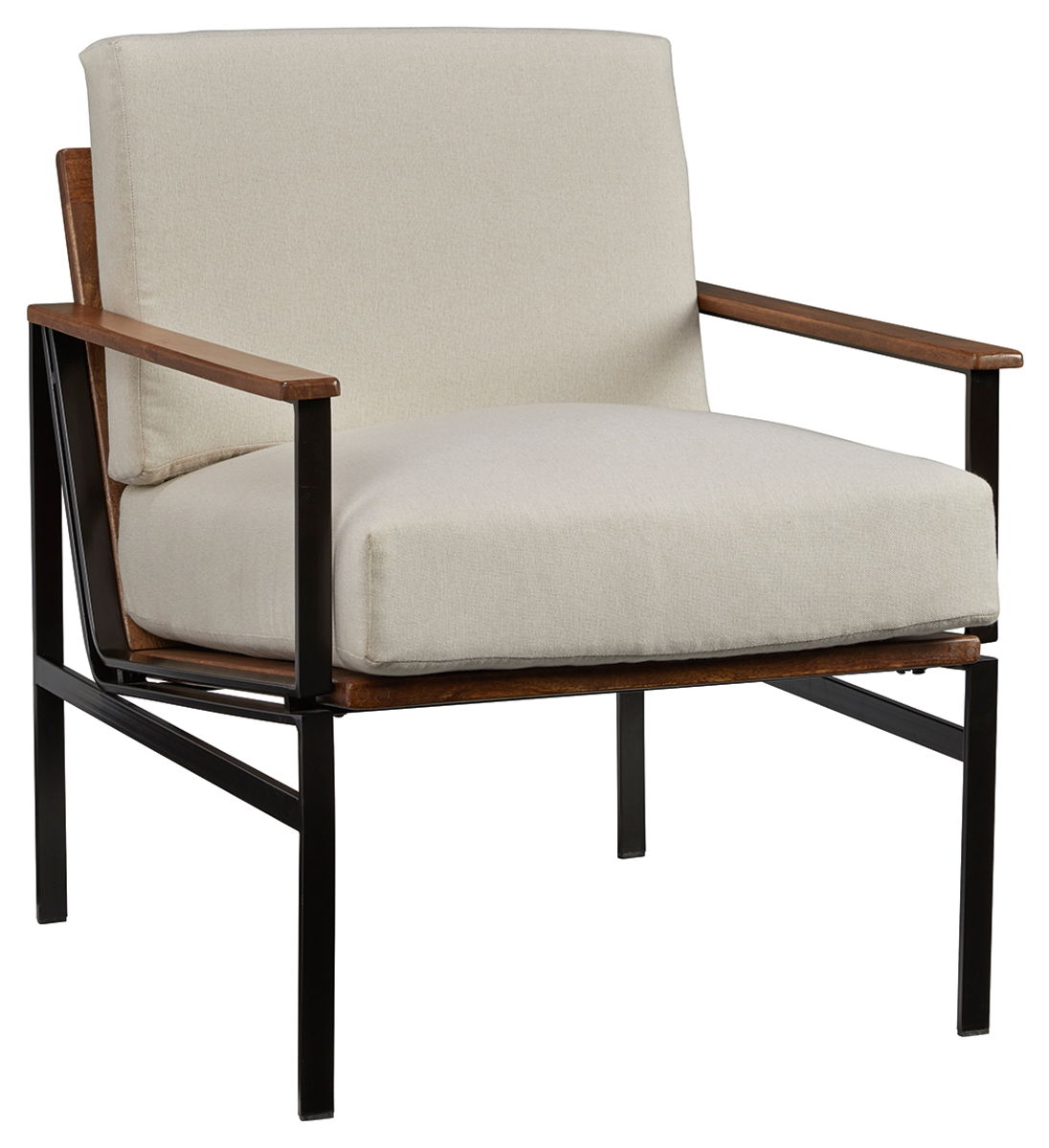 Tilden – Ivory / Brown – Accent Chair